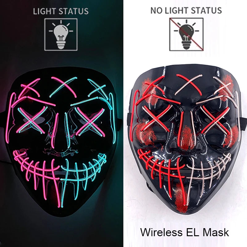 Glow Reaper LED Mask 👻⚡