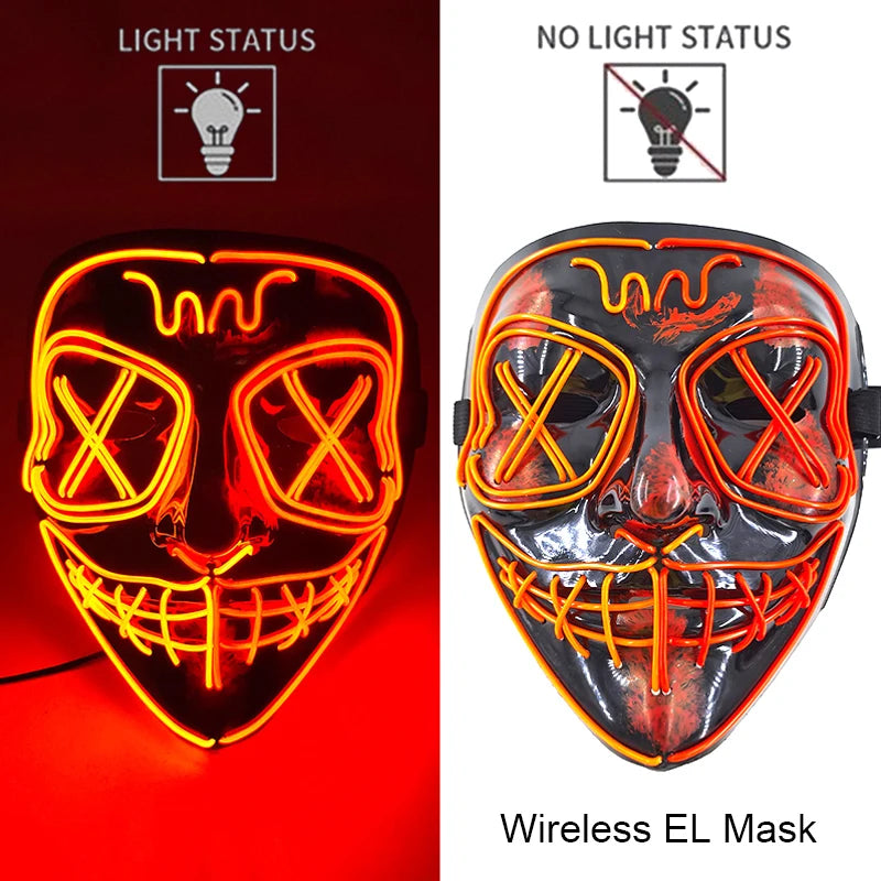 Glow Reaper LED Mask 👻⚡