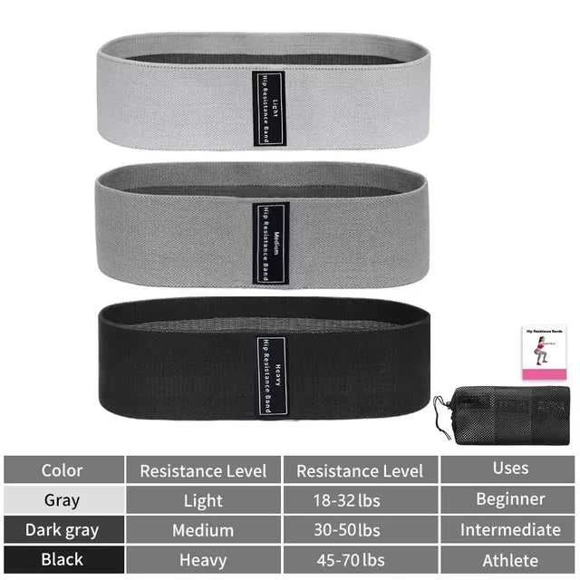 Fabric Resistance Glute & Booty Bands – Hip & Thigh Workout Loops