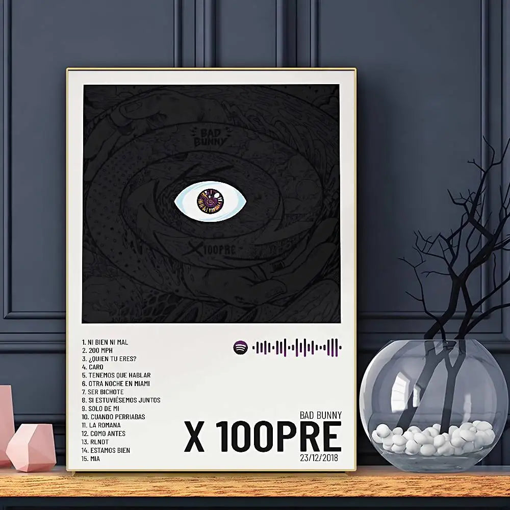 Bad Bunny “B-Bad” Music Poster – Stylish Wall Art