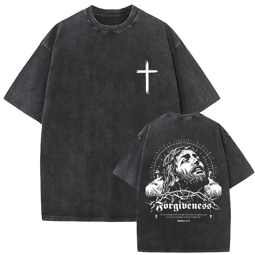 Jesus Forgive Them Vintage Washed Tee