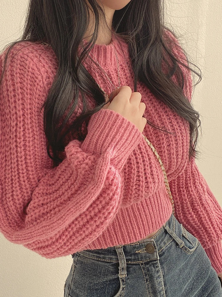 Women’s Vintage Lantern Sleeve Sweater