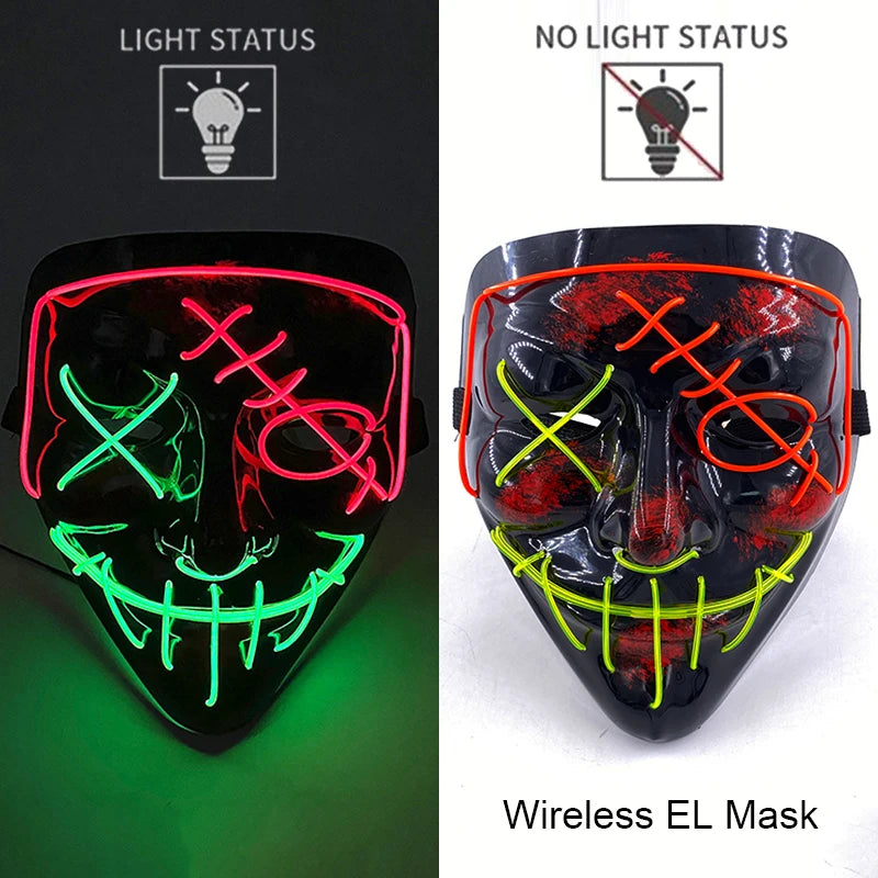 Glow Reaper LED Mask 👻⚡