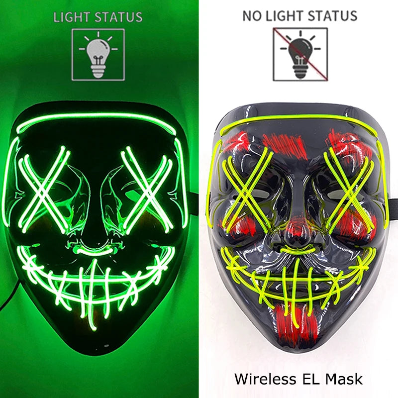 Glow Reaper LED Mask 👻⚡