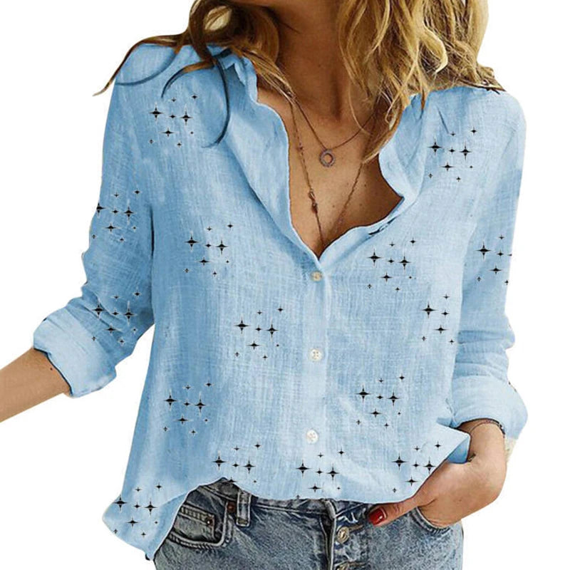 Women’s Classic Linen Button-Up Shirt ✨