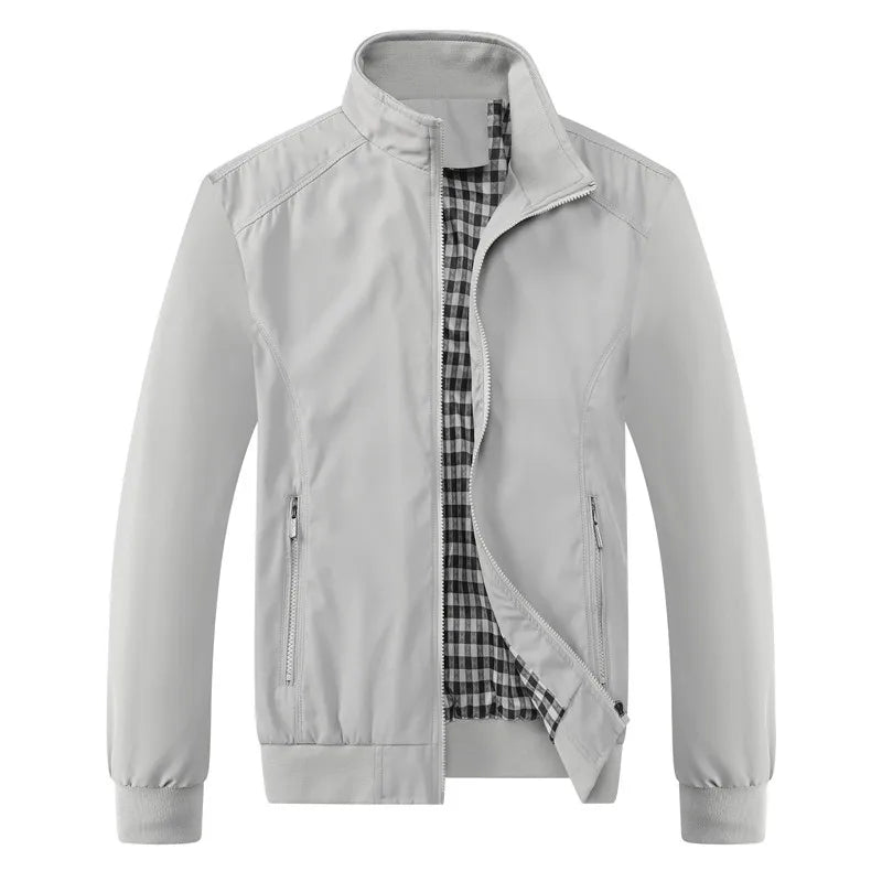 Men’s Classic Slim-Fit Bomber Jacket