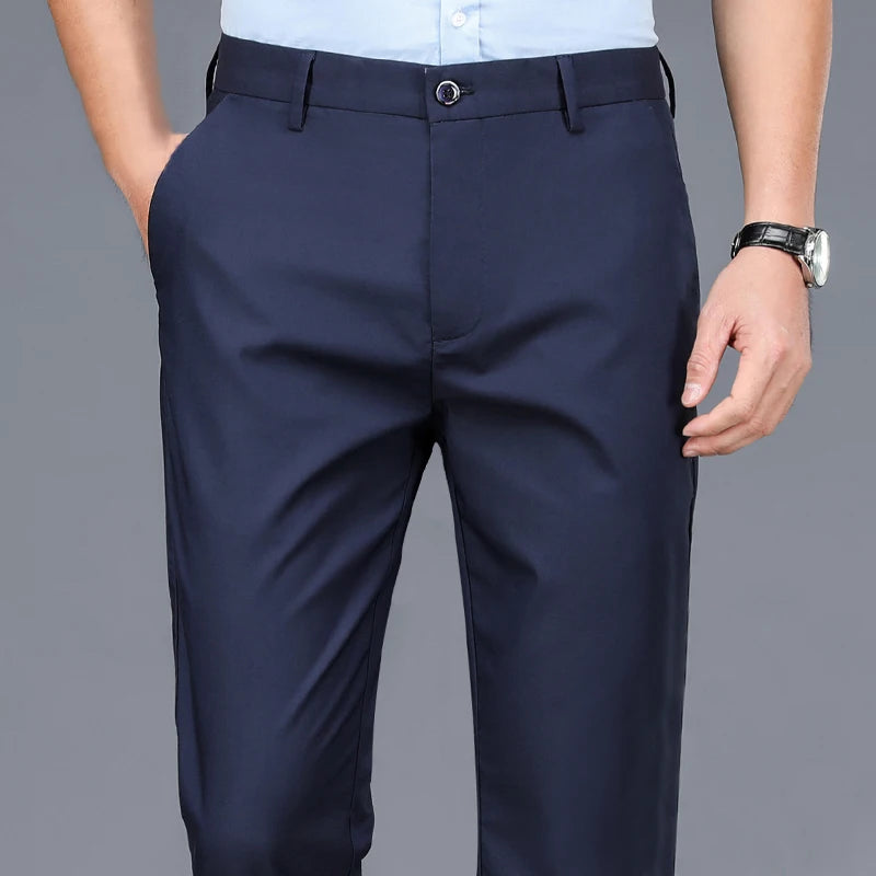 Men’s Stretch Performance Pants – Smart Casual Work Trousers 👖