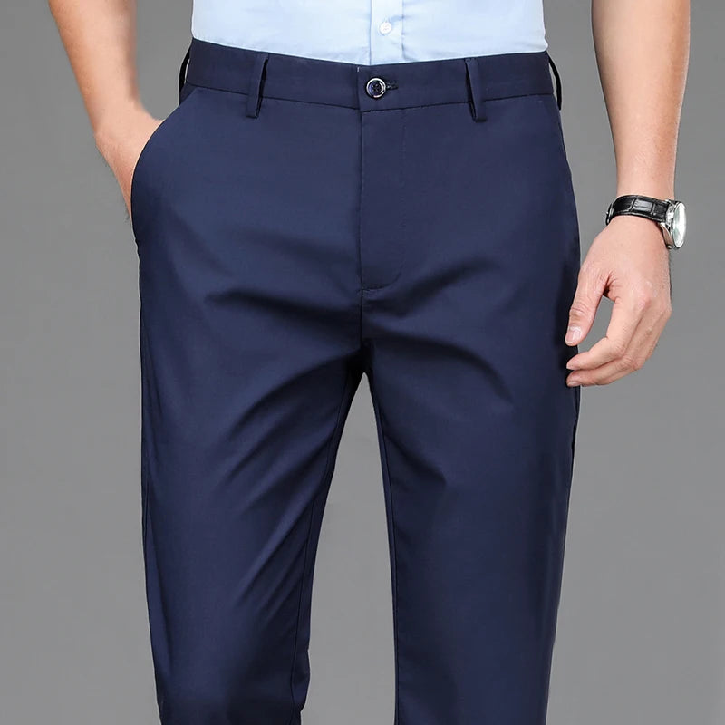 Men’s Stretch Performance Pants – Smart Casual Work Trousers 👖