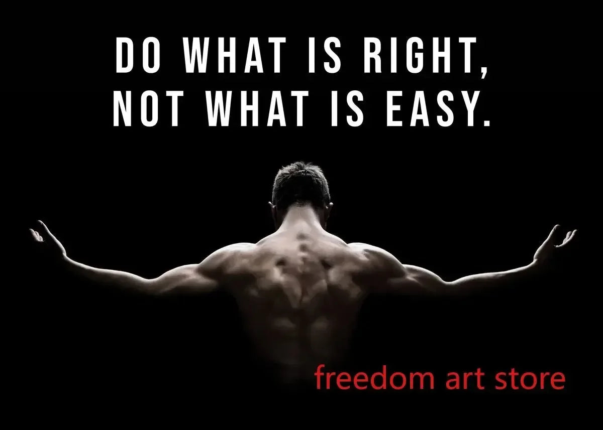 Men’s Muscle & Strength Gym Wall Art Poster 💪🏋️