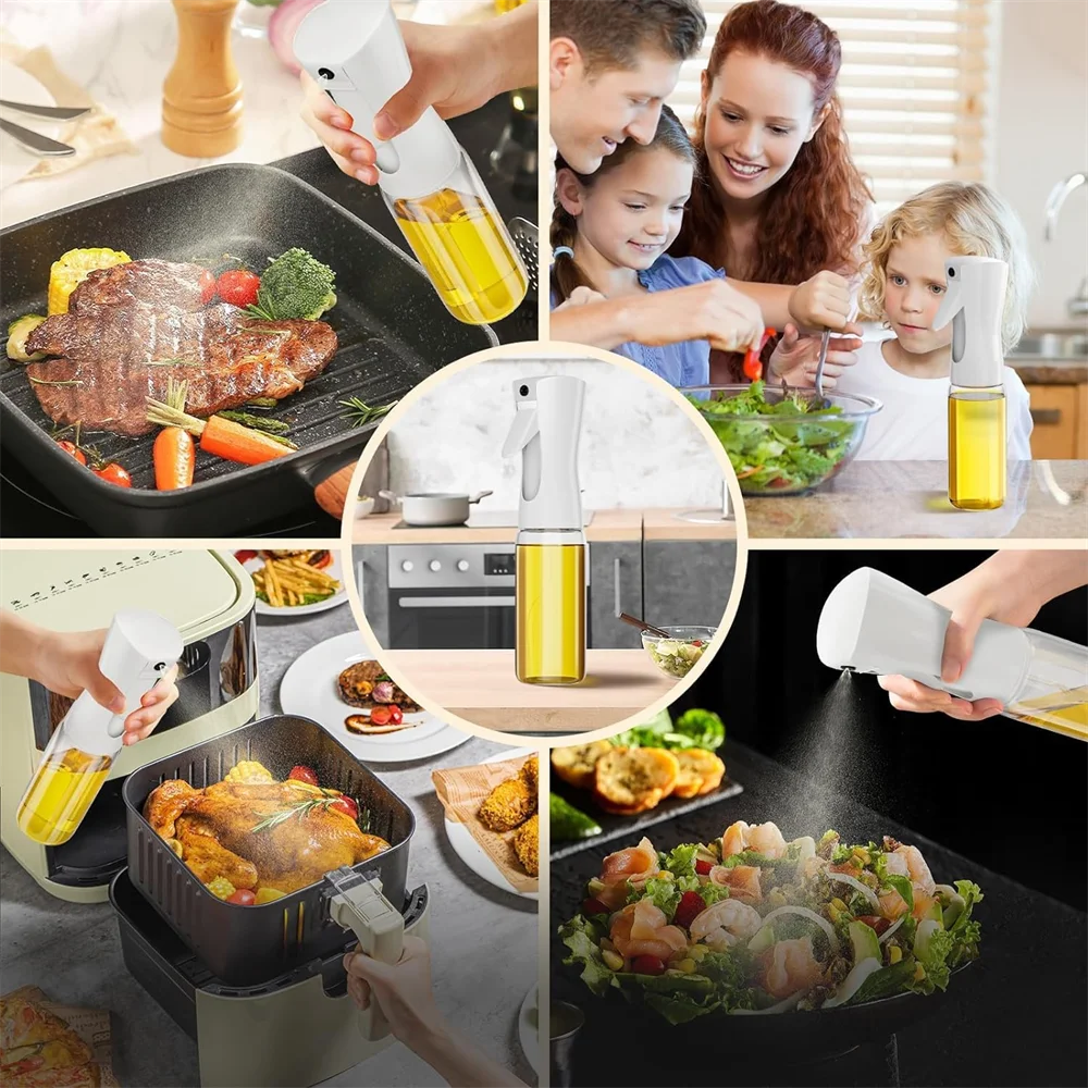 2-in-1 Oil Spray & Pour Dispenser – Reusable Kitchen Cooking Bottle