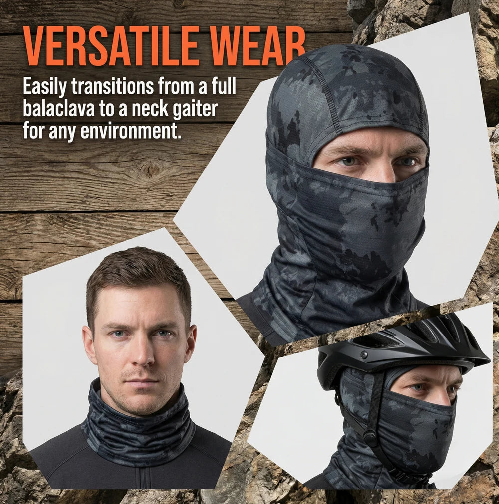 All-Season Breathable Face & Neck Cover – UV Protection for Hiking, Fishing & Outdoor Activities