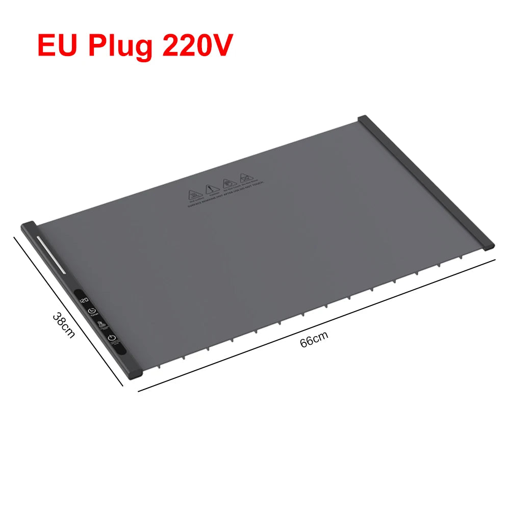 Portable Electric Food Warming Tray – Foldable Heat Mat with Adjustable Temperature