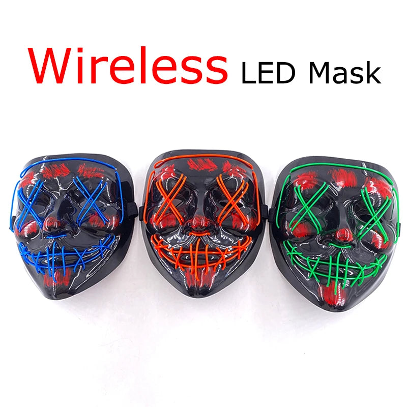Glow Reaper LED Mask 👻⚡