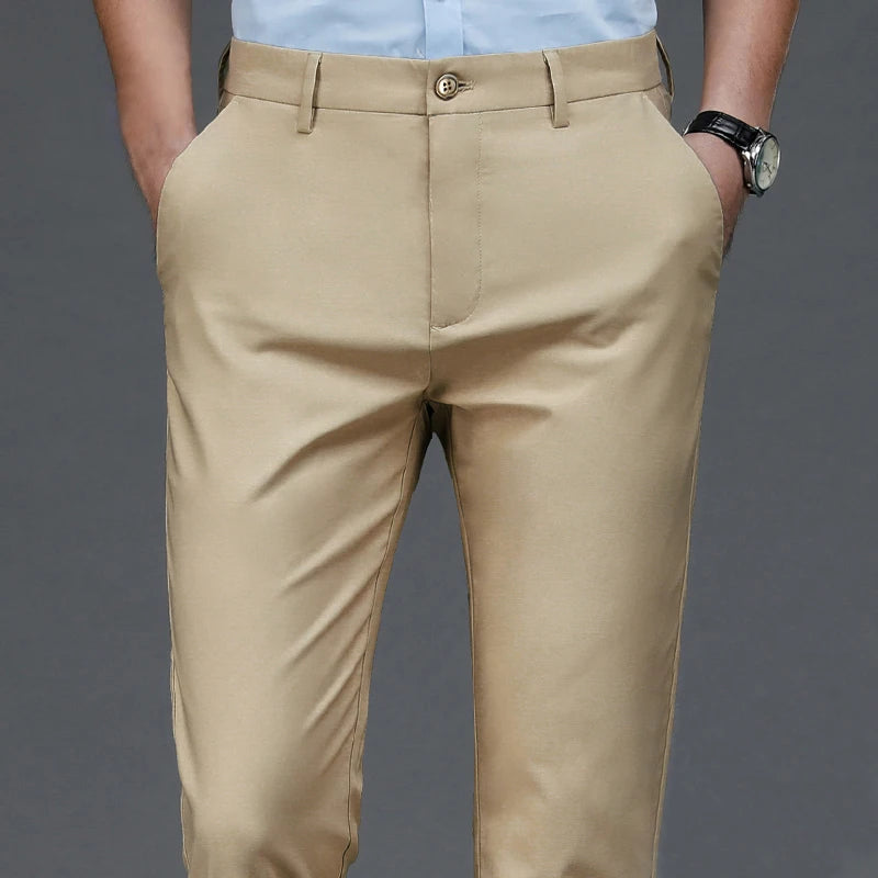 Men’s Stretch Performance Pants – Smart Casual Work Trousers 👖