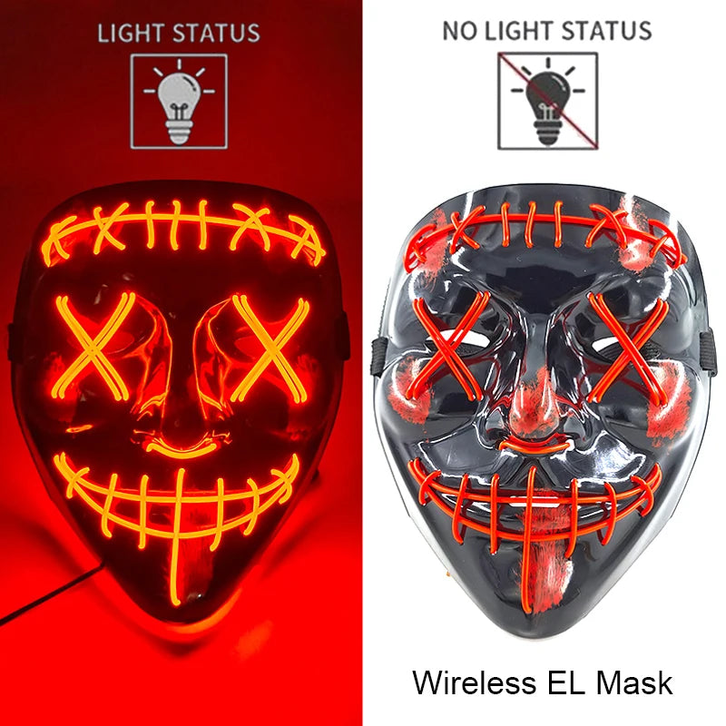 Glow Reaper LED Mask 👻⚡