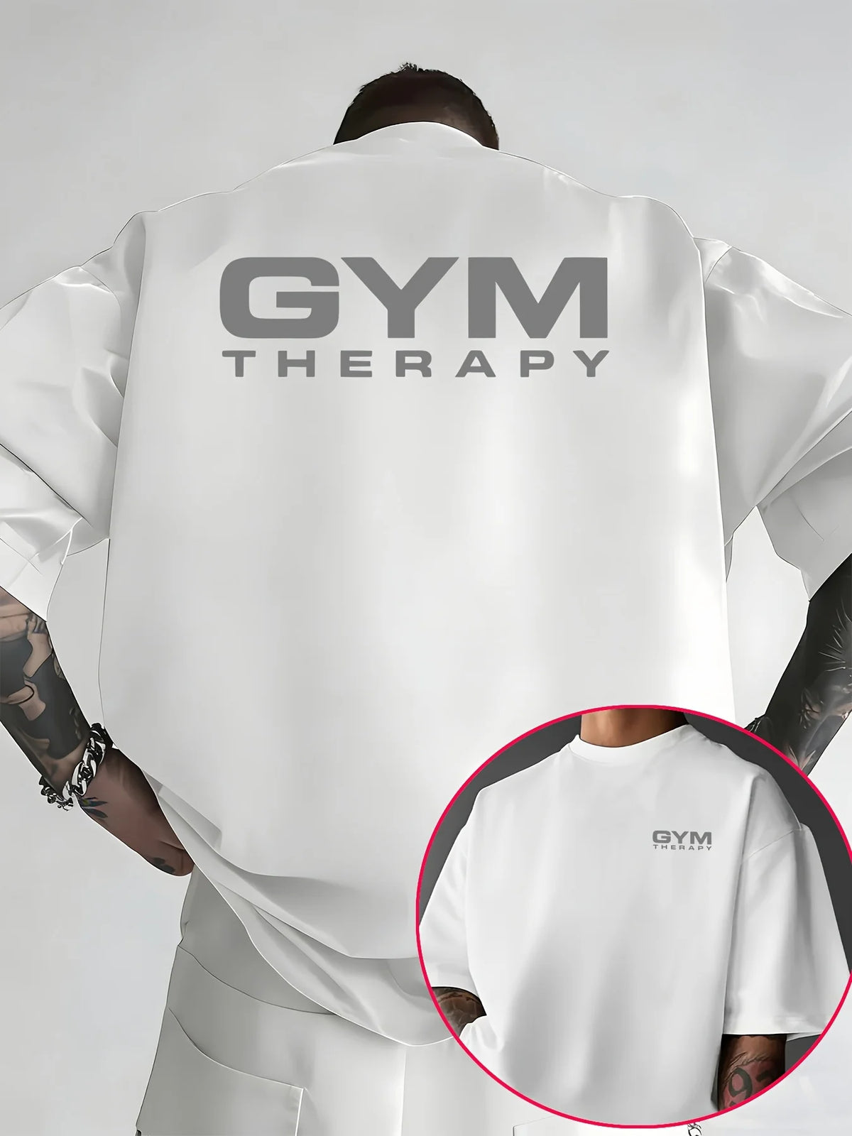 Gym Therapy Graphic Tee – Premium Cotton Workout & Streetwear Shirt