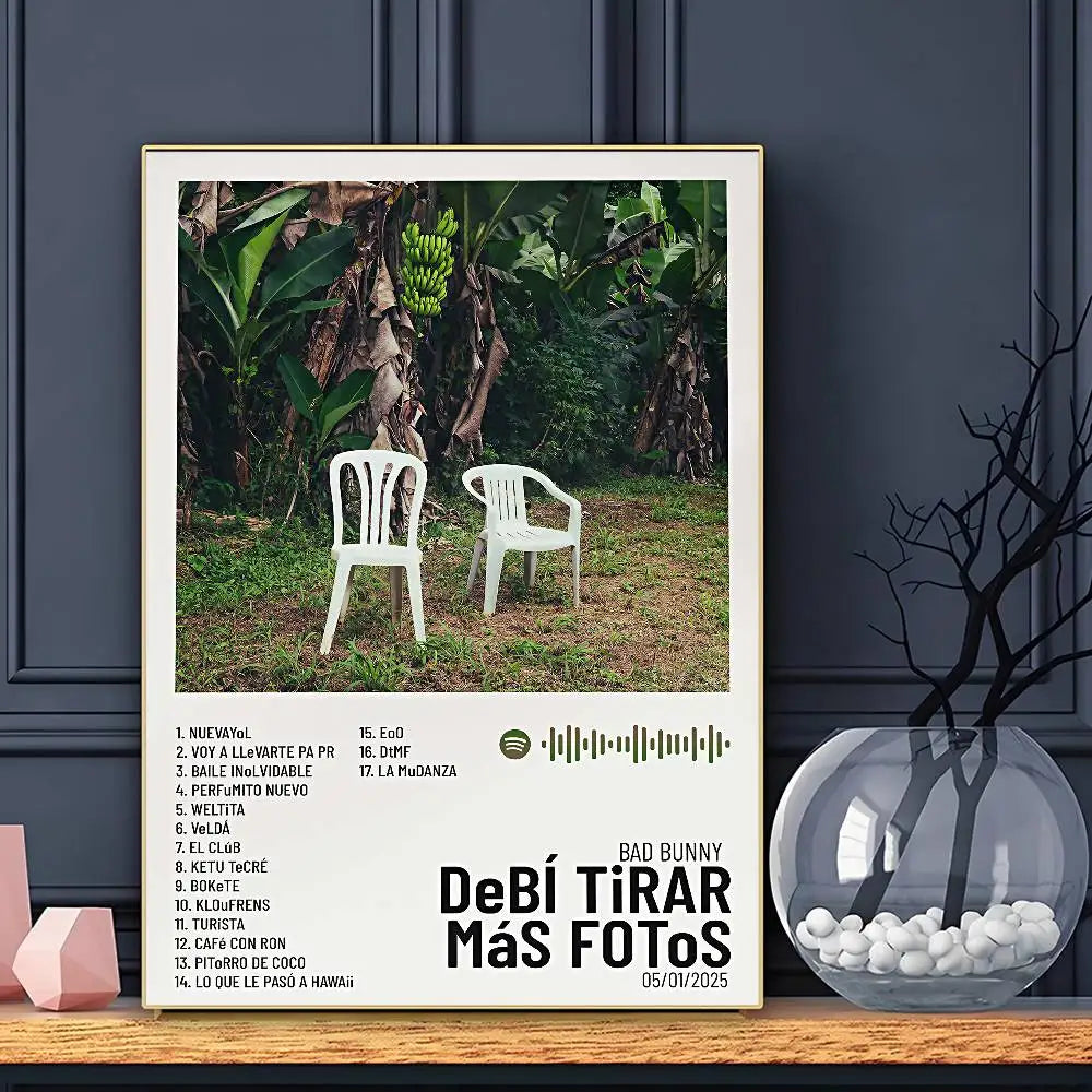 Bad Bunny “B-Bad” Music Poster – Stylish Wall Art