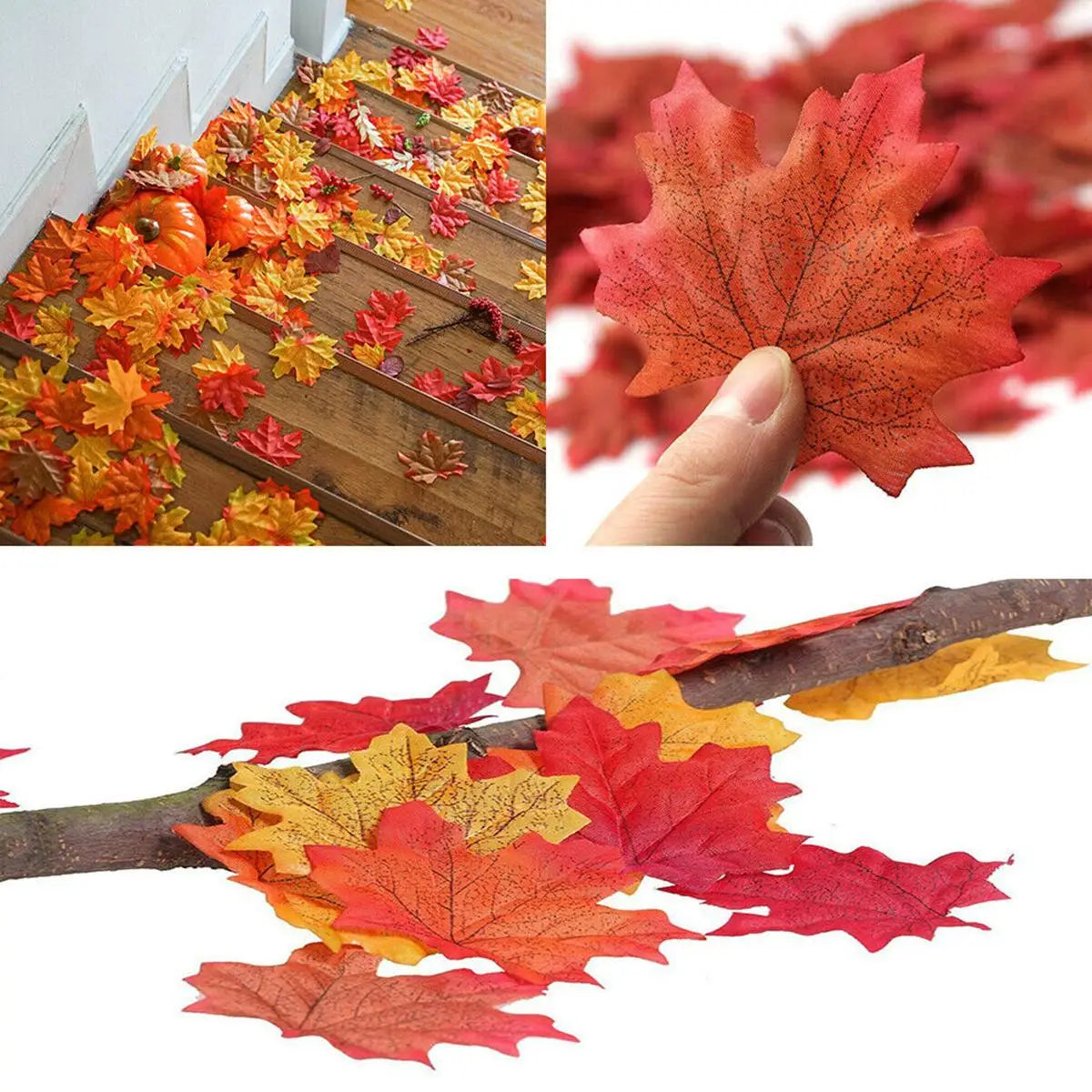 Autumn Maple Leaf Garland – Fall & Thanksgiving Home Decor 🍁