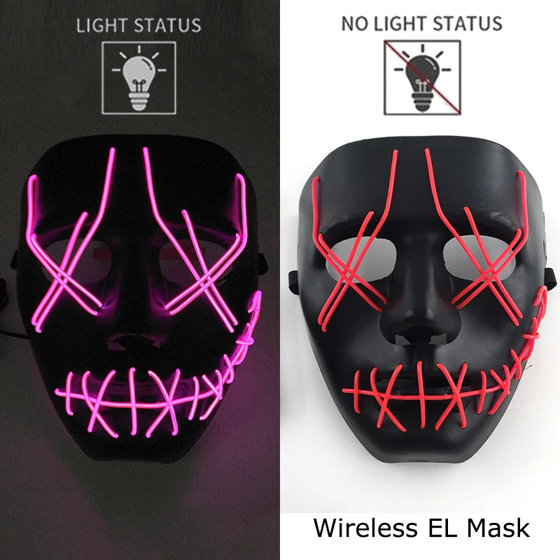 Glow Reaper LED Mask 👻⚡