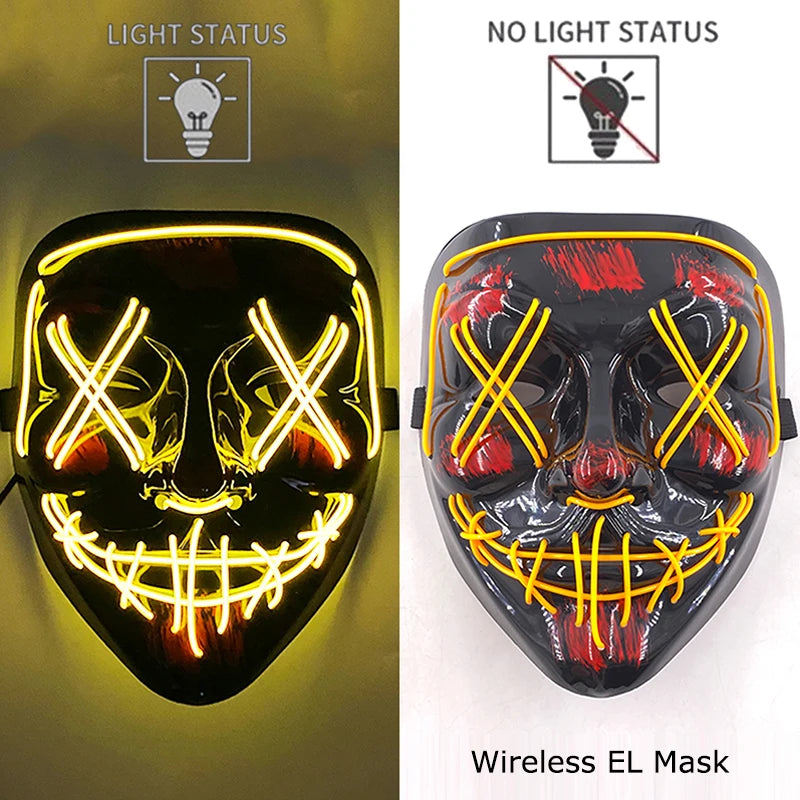 Glow Reaper LED Mask 👻⚡
