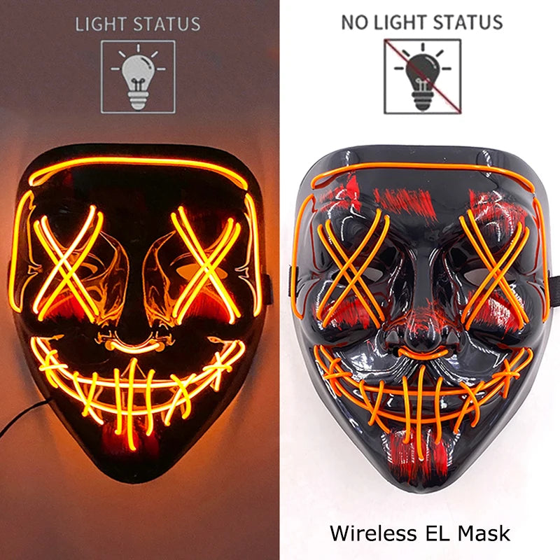 Glow Reaper LED Mask 👻⚡