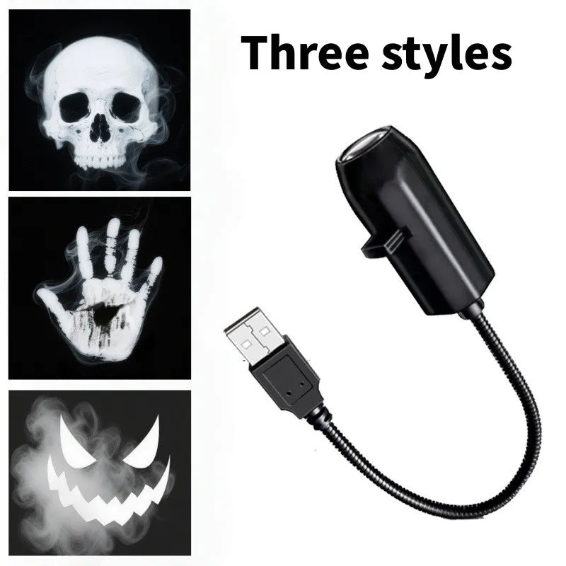 👻 Halloween Ghost & Skull Projector Night Light