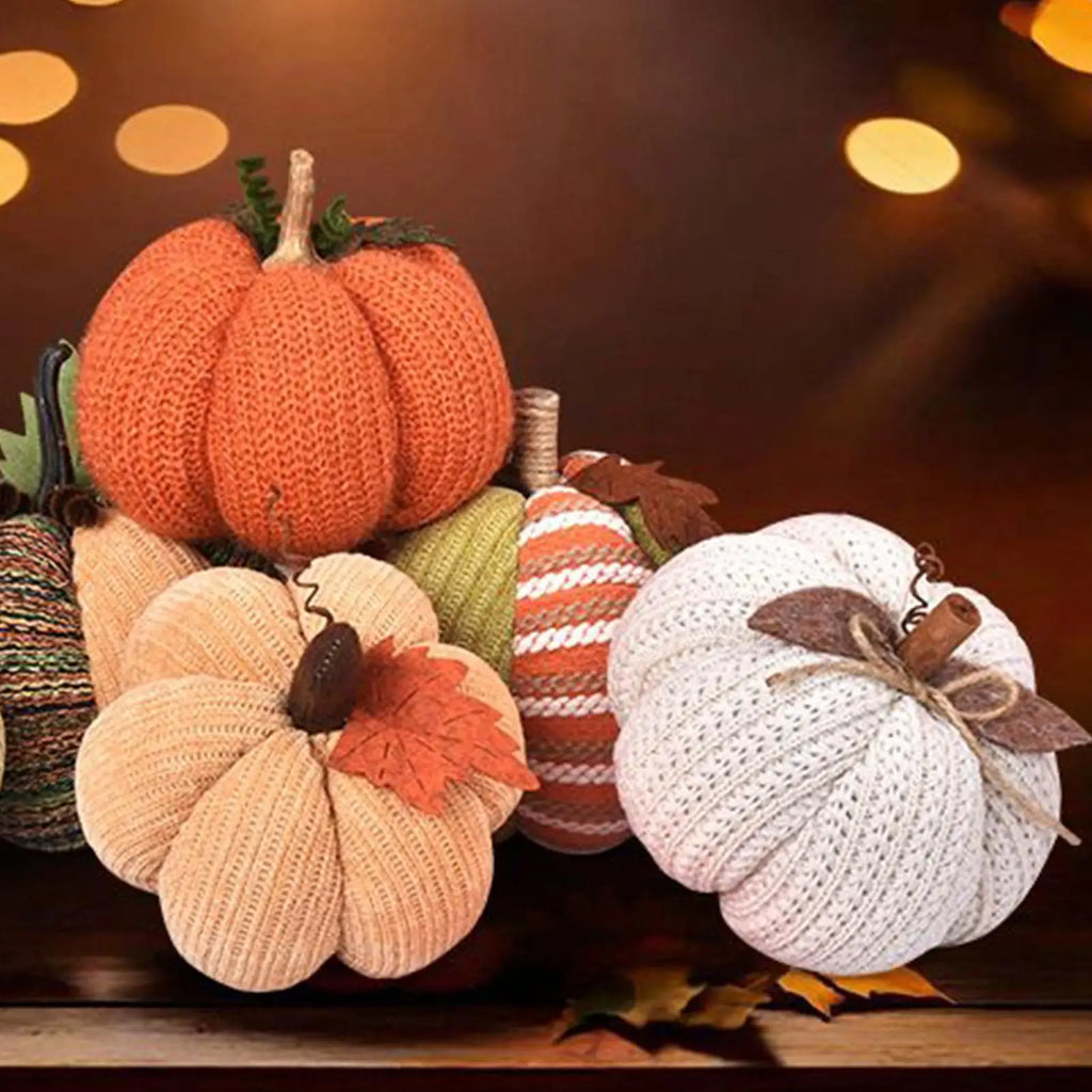 Crochet Pumpkin Trio – Handmade Fall & Halloween Decor 🎃🍂