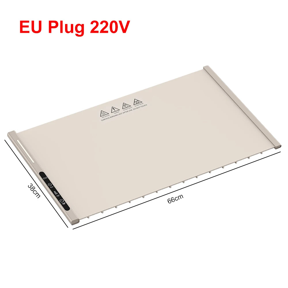 Portable Electric Food Warming Tray – Foldable Heat Mat with Adjustable Temperature