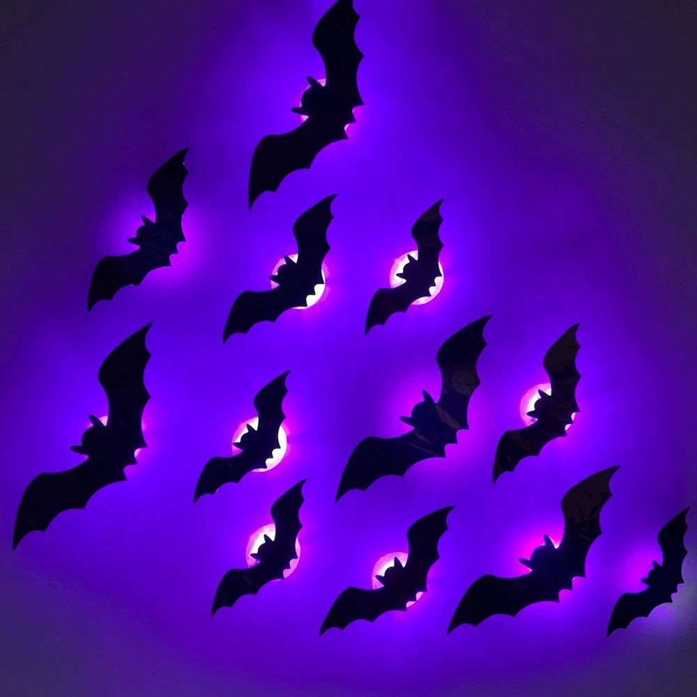 🦇 3D Halloween Bat LED Night Lights