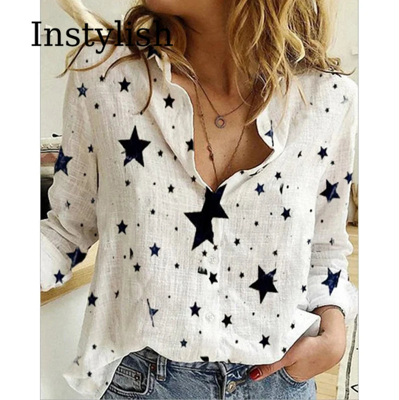 Women’s Classic Linen Button-Up Shirt ✨