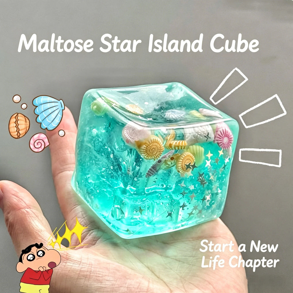 Ocean Cube Sensory Squishy Fidget Toy 🌊🧊