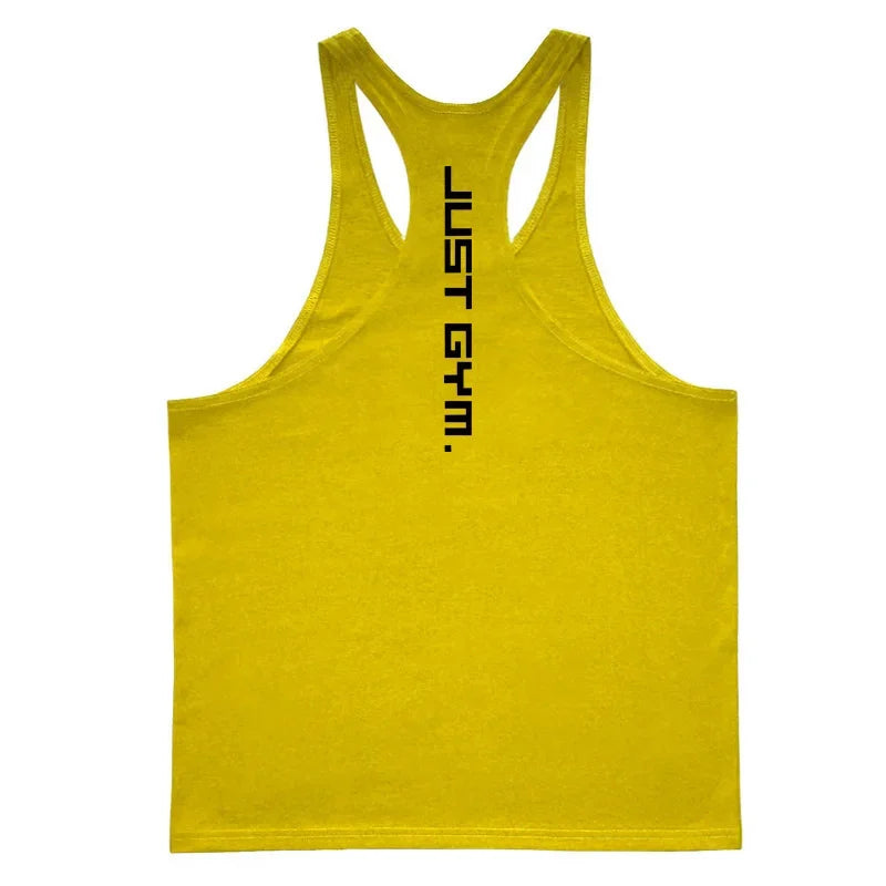 Men’s Striped Cotton Muscle Tank Top