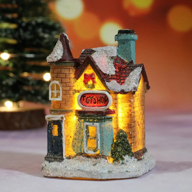 Cozy Christmas Village House Night Light