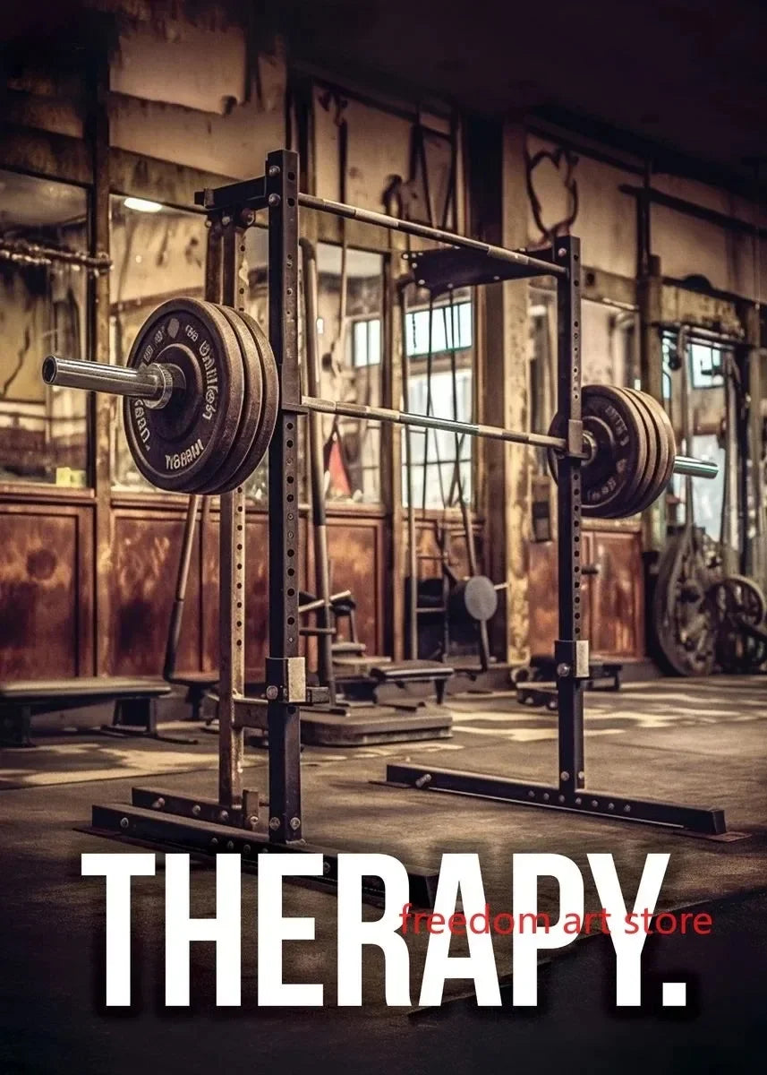 Men’s Muscle & Strength Gym Wall Art Poster 💪🏋️