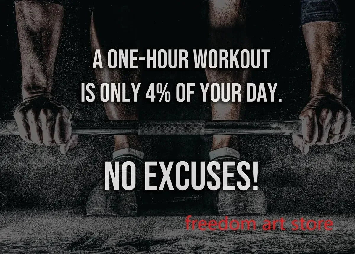 Men’s Muscle & Strength Gym Wall Art Poster 💪🏋️