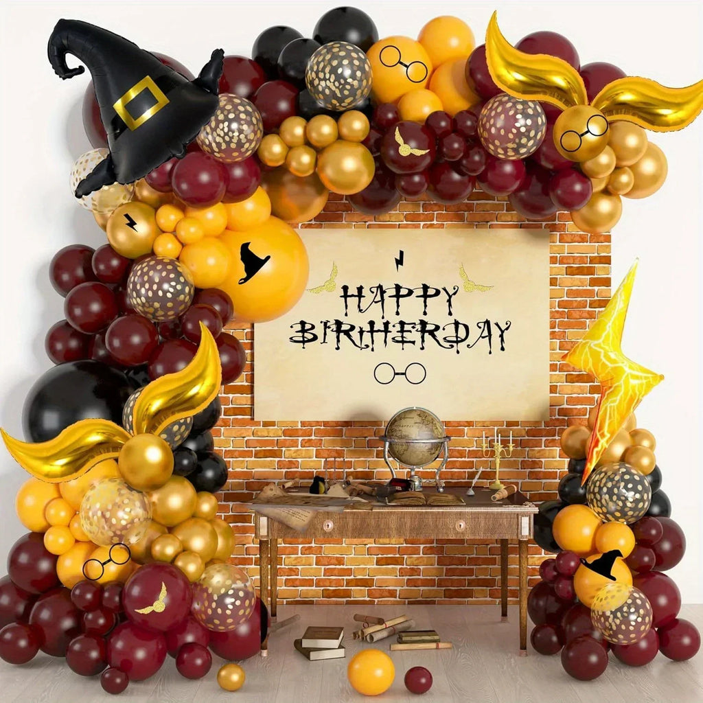 Wizard Magic Balloon Arch Kit – 146-Piece Halloween & Birthday Party Decoration Set