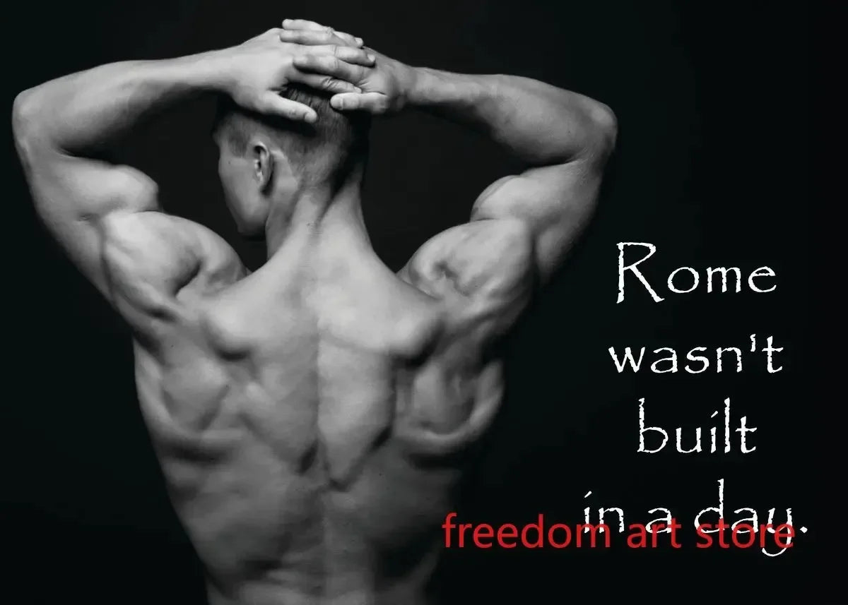 Men’s Muscle & Strength Gym Wall Art Poster 💪🏋️