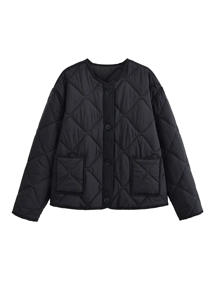 Women’s Classic Button-Up Cropped Jacket ✨