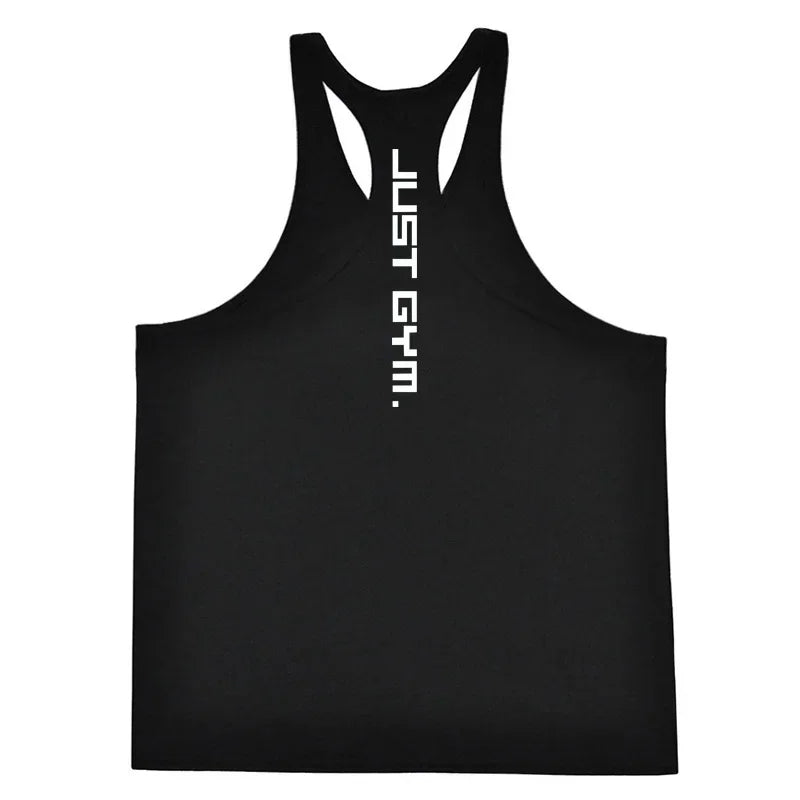 Men’s Striped Cotton Muscle Tank Top