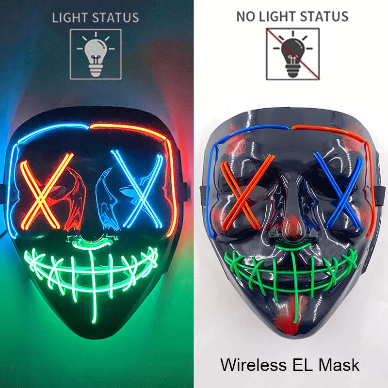 Glow Reaper LED Mask 👻⚡