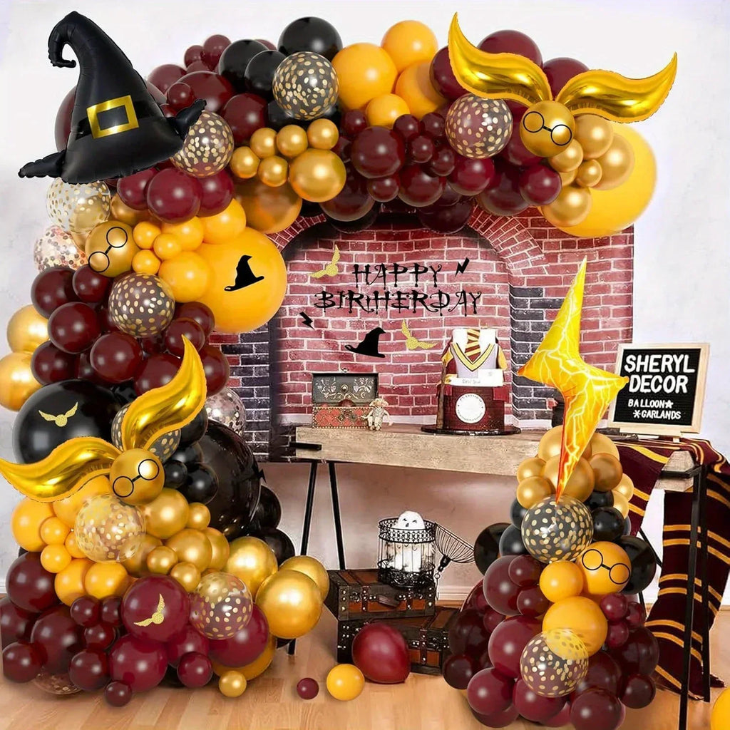 Wizard Magic Balloon Arch Kit – 146-Piece Halloween & Birthday Party Decoration Set