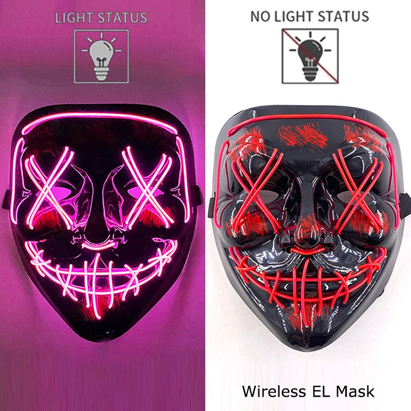 Glow Reaper LED Mask 👻⚡