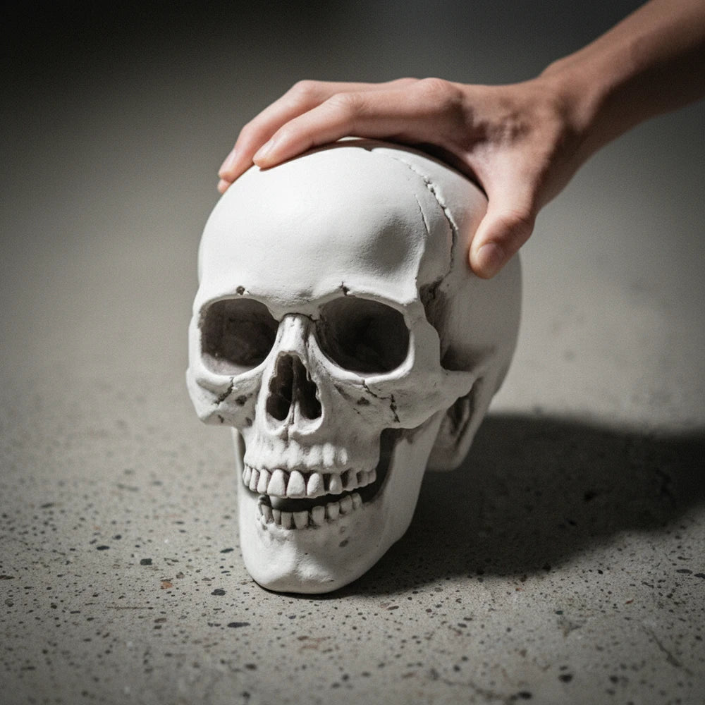 Realistic Skull Head Halloween Prop