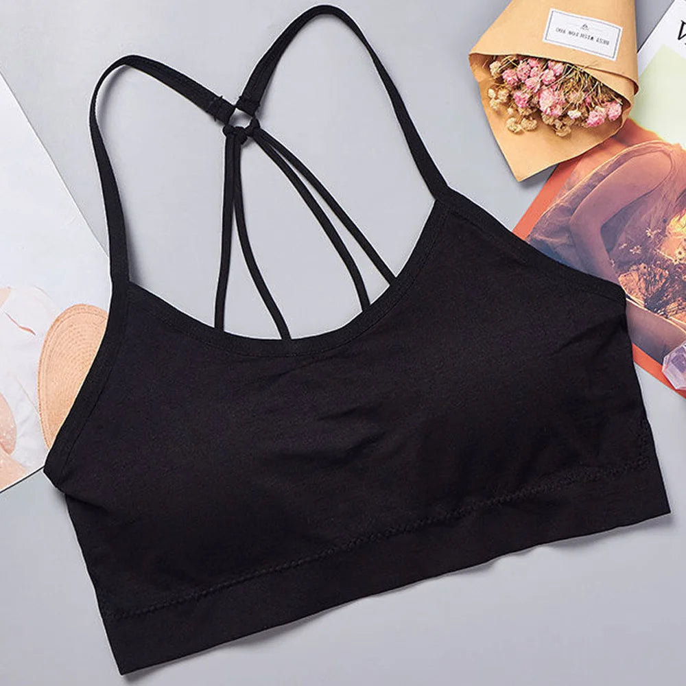 Women’s Seamless Strappy Sports Bra