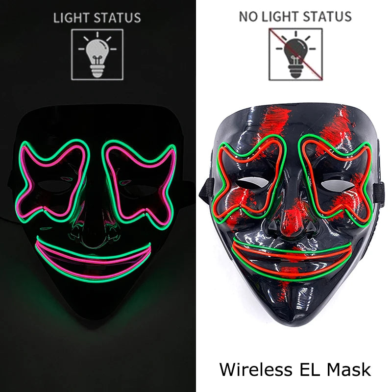 Glow Reaper LED Mask 👻⚡