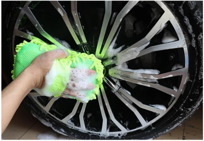 Microfiber Car Wash Sponge & Detailing Cleaning Kit