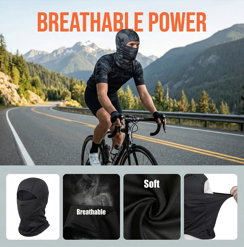 All-Season Breathable Face & Neck Cover – UV Protection for Hiking, Fishing & Outdoor Activities