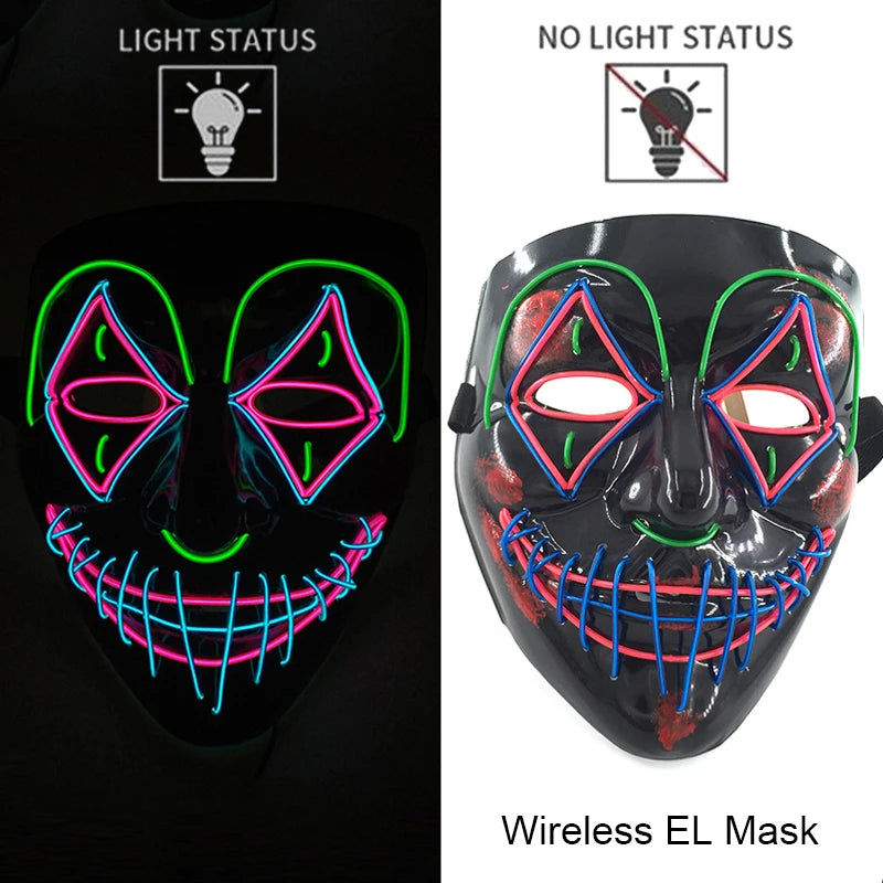 Glow Reaper LED Mask 👻⚡