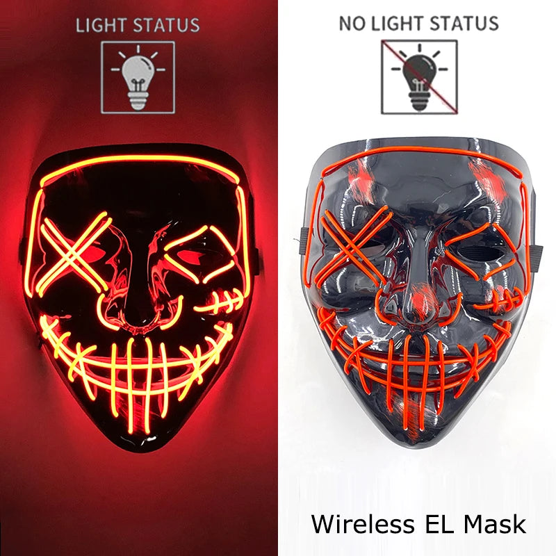 Glow Reaper LED Mask 👻⚡