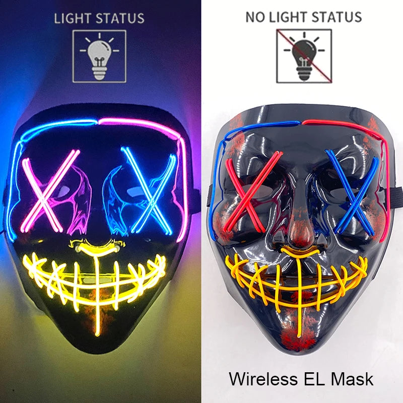 Glow Reaper LED Mask 👻⚡